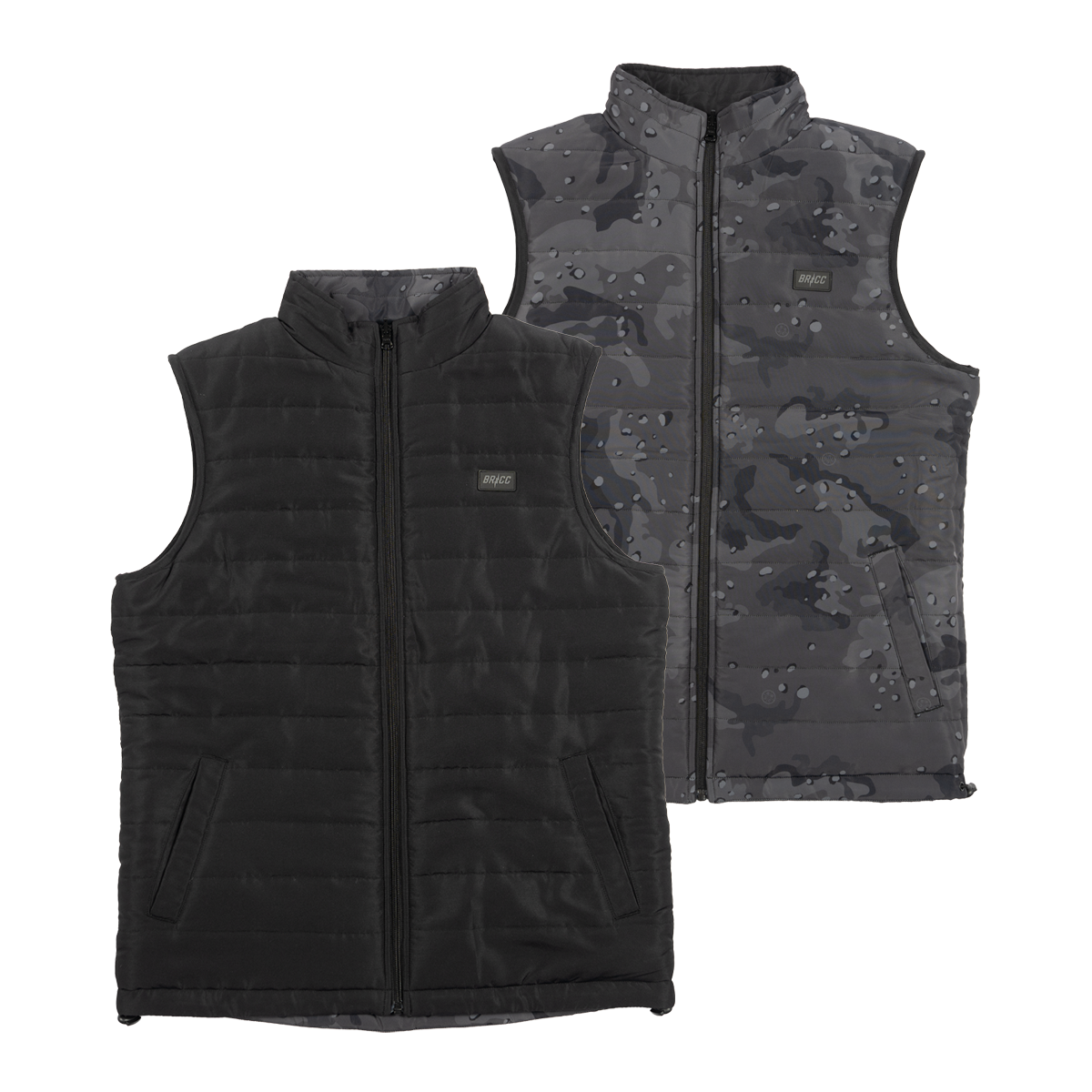 BRCC PVC Patch Reversible Matte Puff Vest