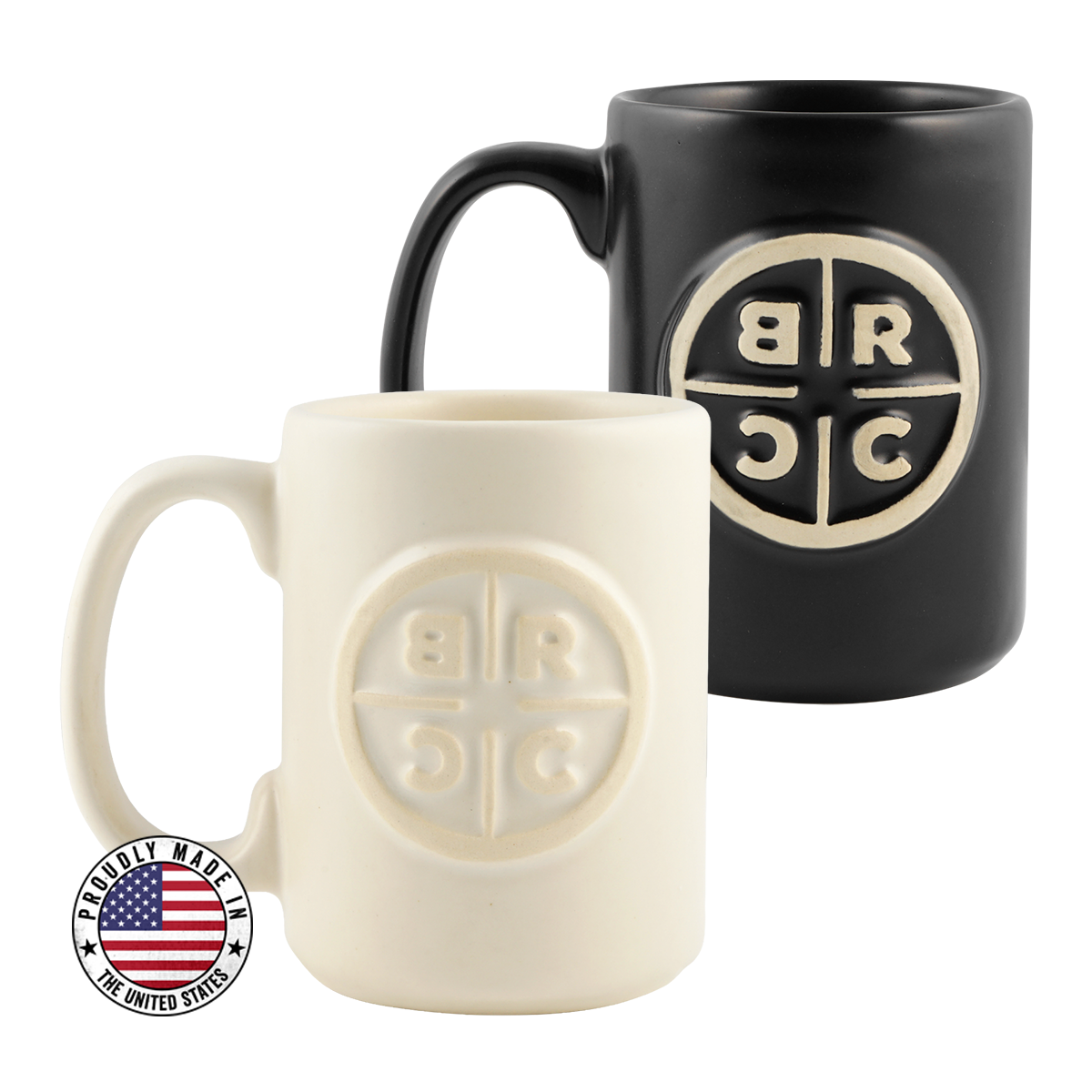 Reticle Medallion Mug - Black