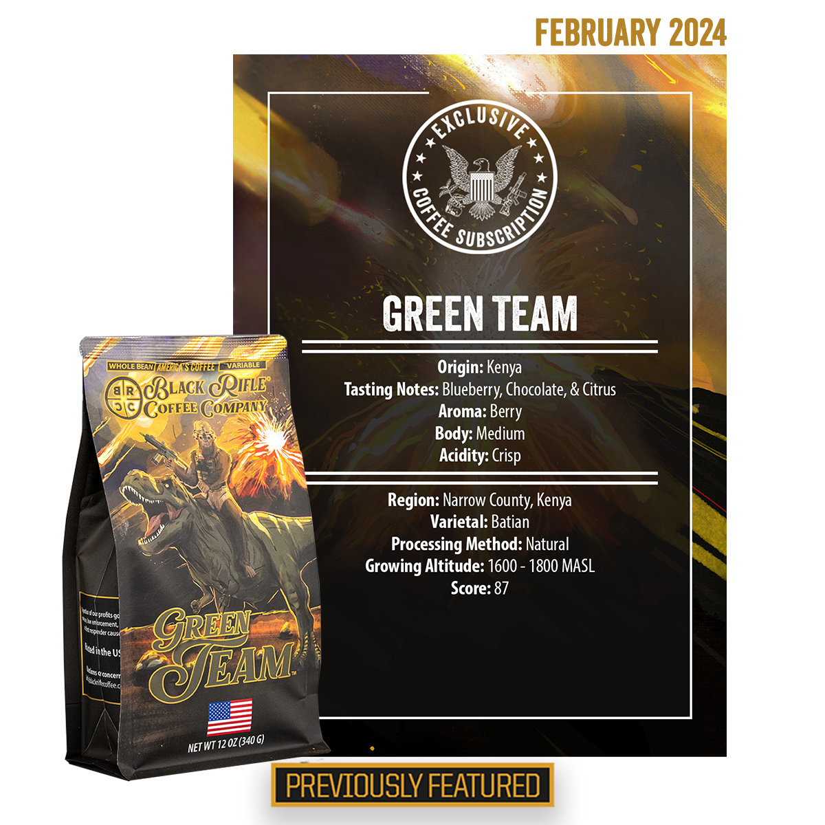 Black rifle sale coffee club