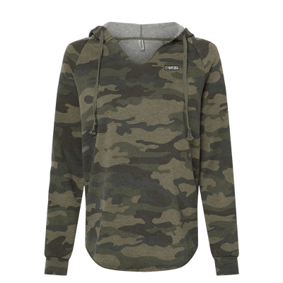 Women's camo pullover hoodie on sale