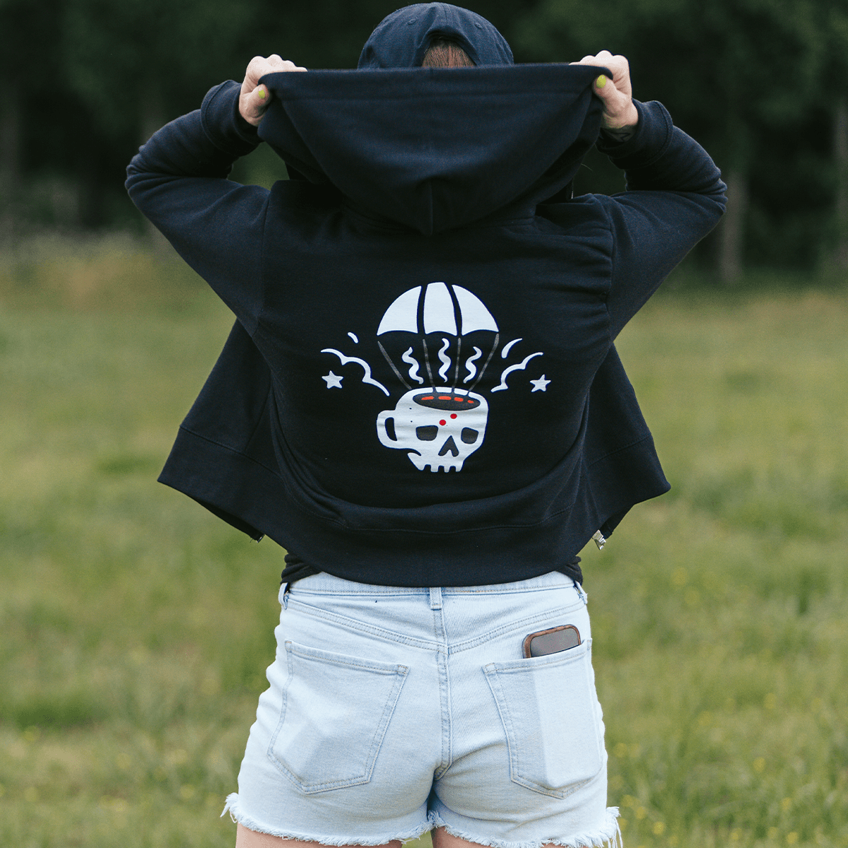 Women's ParaMug Crop Zip-up Hoodie
