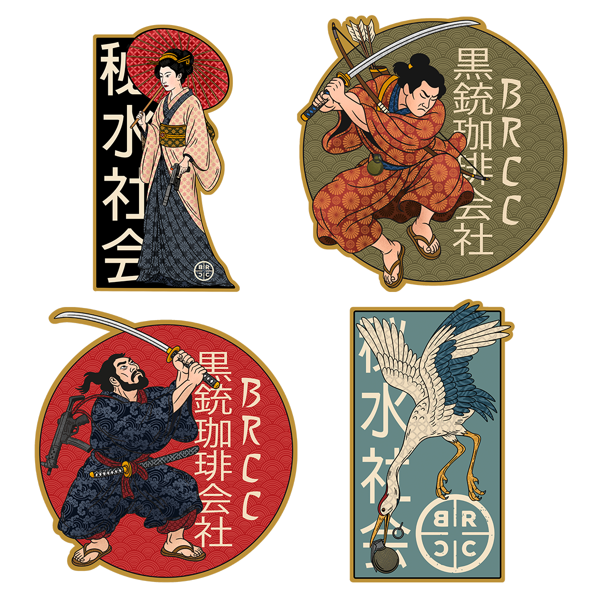 Surf and Destroy Sticker Pack